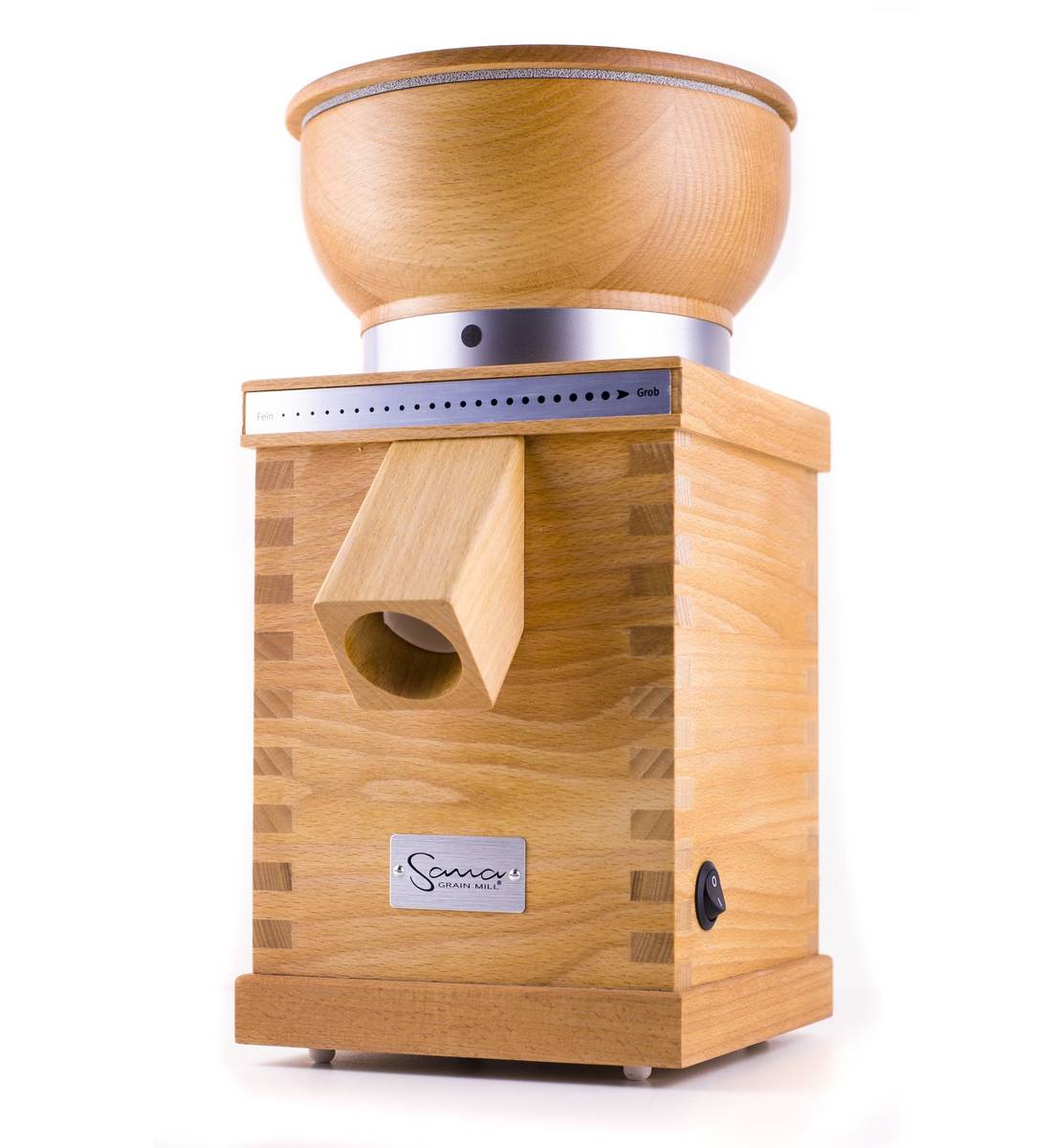 How do you assemble the grain mill?