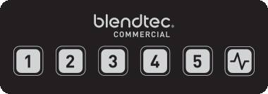BlendTec Connoisseur 825 commercial blender control panel