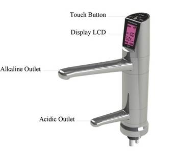 Revelation II undersink water ionizer faucet detail Revelation II undersink water ionizer faucet detail