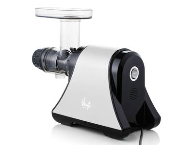 Vidia SJ-002 horizontal juicer silver back view Vidia SJ-002 horizontal juicer silver back view